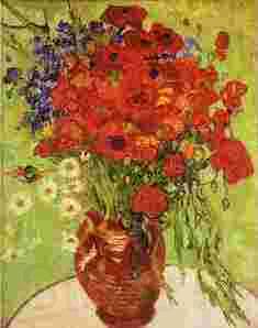 Vincent Van Gogh Red Poppies and Daisies